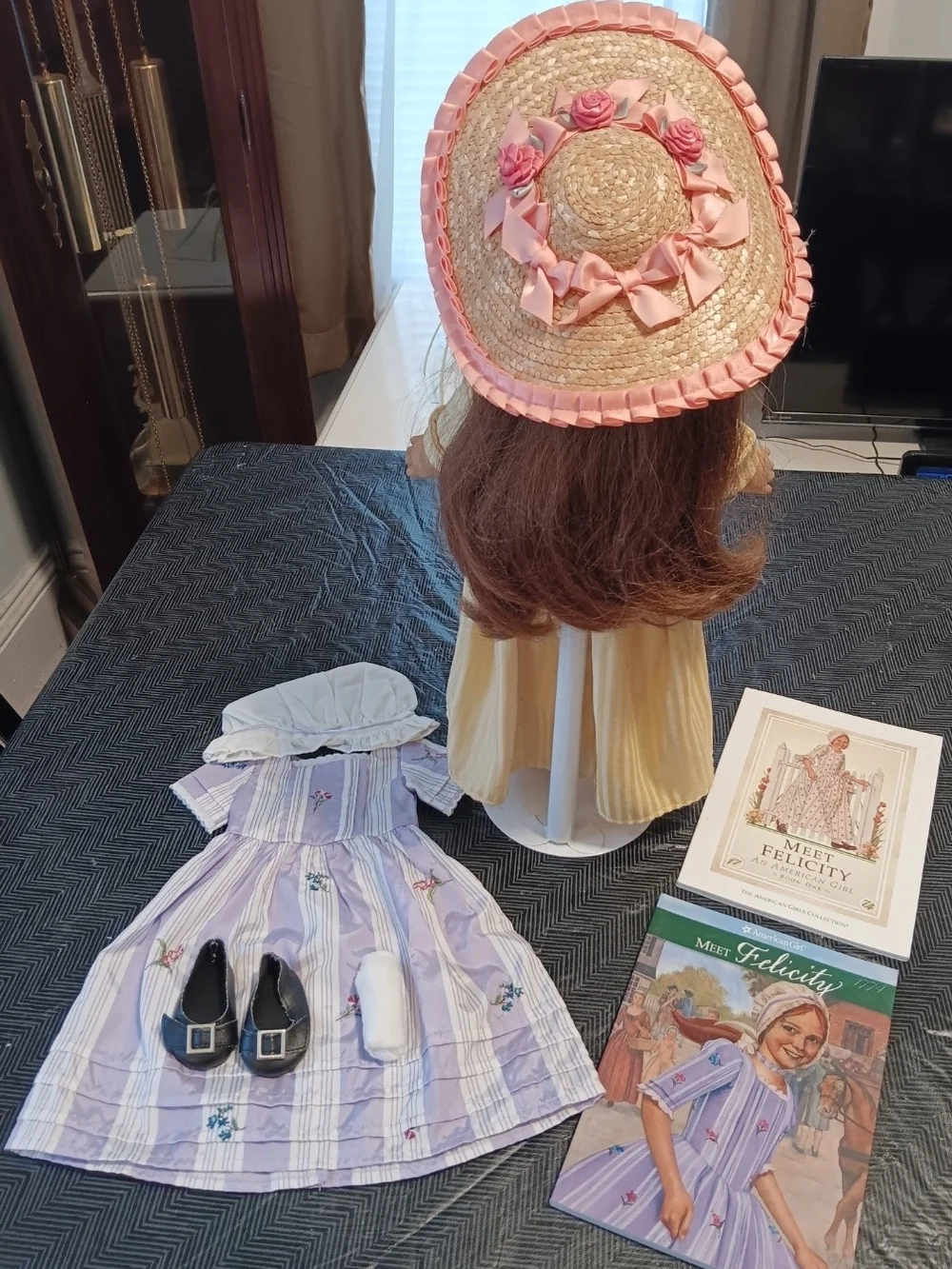Vintage American Girl Pleasant Company Felicity, Elizabeth & Baby Doll Lot